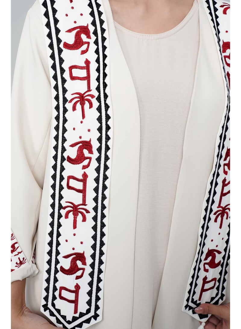 Obaha Abaya symbols of the founding with a scarf - Image 4